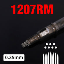Load image into Gallery viewer, 20PCS Original 0.35mm Tattoo Needle RL RM RS M1 Disposable Sterilized Safety Tattoo Needle for Cartridge Machines Grips