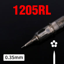 Load image into Gallery viewer, 20PCS Original 0.35mm Tattoo Needle RL RM RS M1 Disposable Sterilized Safety Tattoo Needle for Cartridge Machines Grips