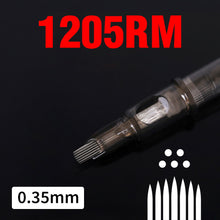 Load image into Gallery viewer, 20PCS Original 0.35mm Tattoo Needle RL RM RS M1 Disposable Sterilized Safety Tattoo Needle for Cartridge Machines Grips