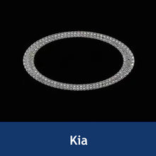 Load image into Gallery viewer, Bling Diamond CarI nterior Steering Wheel Logo Decal Sticker Accessories Metal Emblem Fit for BMW Hyundai Toyota Honda Mercedes Chevrolet Nissan