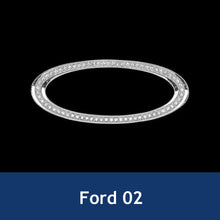 Load image into Gallery viewer, Bling Diamond CarI nterior Steering Wheel Logo Decal Sticker Accessories Metal Emblem Fit for BMW Hyundai Toyota Honda Mercedes Chevrolet Nissan
