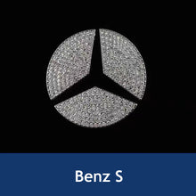 Load image into Gallery viewer, Bling Diamond CarI nterior Steering Wheel Logo Decal Sticker Accessories Metal Emblem Fit for BMW Hyundai Toyota Honda Mercedes Chevrolet Nissan