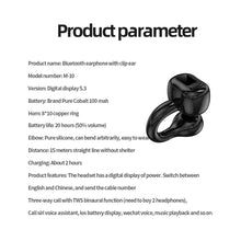 Load image into Gallery viewer, M10 Bluetooth Earphone Clip-On-Ear Type Does Not In-Ear And External Ring Ear-Clip Type Innovation Does Not Hurt The Ear Innovation Long Standby Time