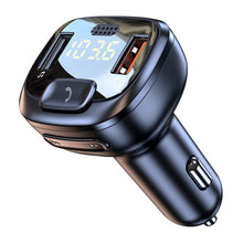 Load image into Gallery viewer, Car Bluetooth 5.1 FM Transmitter Dual USB QC3.0 Fast Charger Wireless Handsfree Audio Receiver MP3 Player Car Kit