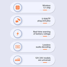 Load image into Gallery viewer, Car Bluetooth 5.1 FM Transmitter Dual USB QC3.0 Fast Charger Wireless Handsfree Audio Receiver MP3 Player Car Kit
