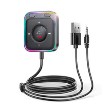 Load image into Gallery viewer, Car Adapter Bluetooth 5.3 Enhanced Dual Mics ENC Noise Cancellation 3.5mm AUX Adapter Bluetooth Wireless Receiver Audio Player