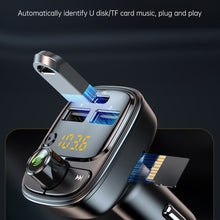 Load image into Gallery viewer, Bluetooth 5.1 Car Audio Car Charger FM Transmitter MP3 Player Card Dual USB PD 24W Car Phone Charger for iphone Xiaomi