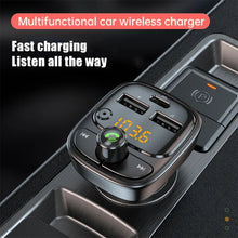 Load image into Gallery viewer, Bluetooth 5.1 Car Audio Car Charger FM Transmitter MP3 Player Card Dual USB PD 24W Car Phone Charger for iphone Xiaomi