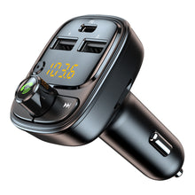 Load image into Gallery viewer, Bluetooth 5.1 Car Audio Car Charger FM Transmitter MP3 Player Card Dual USB PD 24W Car Phone Charger for iphone Xiaomi