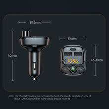 Load image into Gallery viewer, Bluetooth 5.1 Car Audio Car Charger FM Transmitter MP3 Player Card Dual USB PD 24W Car Phone Charger for iphone Xiaomi