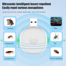 Load image into Gallery viewer, USB Ultrasonic Repeller Roaches Bed Mouse Rodent-Mosquito-Repeller 360°-Efficient Controls Repellers