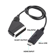 Load image into Gallery viewer, HDMI to Scart Cable Audio Video Converter HDMI to Scart HD Converter