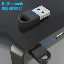 Load image into Gallery viewer, 2 in 1 USB Bluetooth 5.3 5.0 Dongle Adapter for PC Speaker Wireless Mouse Music Audio Receiver Transmitter Bluetooth 5.0
