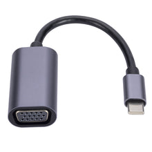 Load image into Gallery viewer, USB C to VGA for MacBook Air/Pro Video Cable Adapter 1080P 720P for iPad Pro Chromebook USB-C D-Sub 10Gbps Converter Adaptor