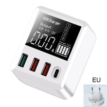 Load image into Gallery viewer, 40W USB Wall Charger 4 Port With LED Display,QC3.0 PD3.0 USB Fast Charger For iPhone iPAD Huawei Xiaomi Samsung