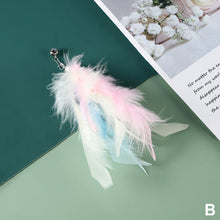 Load image into Gallery viewer, Feather Cat Toy with Bell DIY Replace Cat Teaser Stick Replacement Pendant Pet Toy Accessories