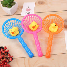 Load image into Gallery viewer, 5Pcs/set Baby Floating Duck Bath Toys Mini Swimming Rings Rubber Yellow Ducks Fishing Net Washing Swimming Toddler Toys