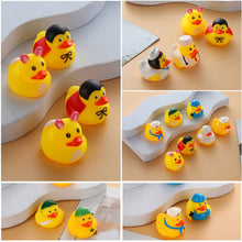 Load image into Gallery viewer, 1PC Cosplay Rubber Duck Baby Bath Toys Kids Shower Bath Toy Float Squeaky Sound Duck Funny Swimming Water Play Game Gift