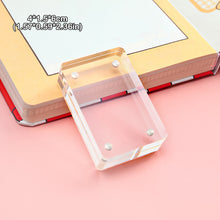 Load image into Gallery viewer, Transparent Acrylic Picture Photo Frame Magnetic Photocard Holder Poster Display Stand DIY Desktop Decoration Ornament