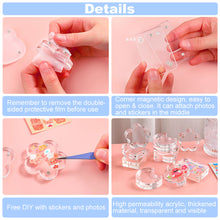 Load image into Gallery viewer, Transparent Acrylic Picture Photo Frame Magnetic Photocard Holder Poster Display Stand DIY Desktop Decoration Ornament