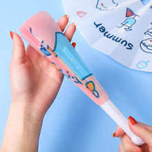 Load image into Gallery viewer, Portable Summer Folding Fan Cartoon Mini Fan Comfortable Grip Smooth Edges Folding Hand Fan for Home Students Kids