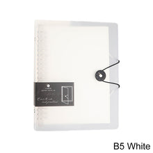 Load image into Gallery viewer, A5/B5 Transparent Loose Leaf Binder Notebook Diary Removable And Replaceable Inner Pages Office School Supplies Stationery