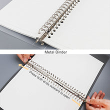 Load image into Gallery viewer, A5/B5 Transparent Loose Leaf Binder Notebook Diary Removable And Replaceable Inner Pages Office School Supplies Stationery