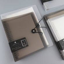 Load image into Gallery viewer, A5/B5 Transparent Loose Leaf Binder Notebook Diary Removable And Replaceable Inner Pages Office School Supplies Stationery