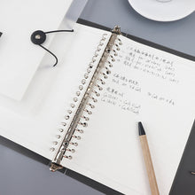 Load image into Gallery viewer, A5/B5 Transparent Loose Leaf Binder Notebook Diary Removable And Replaceable Inner Pages Office School Supplies Stationery