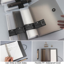 Load image into Gallery viewer, A5/B5 Transparent Loose Leaf Binder Notebook Diary Removable And Replaceable Inner Pages Office School Supplies Stationery