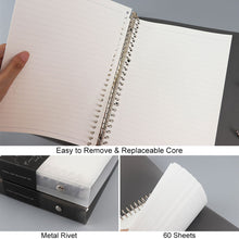 Load image into Gallery viewer, A5/B5 Transparent Loose Leaf Binder Notebook Diary Removable And Replaceable Inner Pages Office School Supplies Stationery