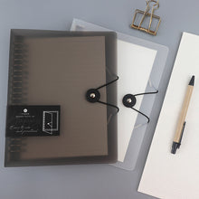 Load image into Gallery viewer, A5/B5 Transparent Loose Leaf Binder Notebook Diary Removable And Replaceable Inner Pages Office School Supplies Stationery