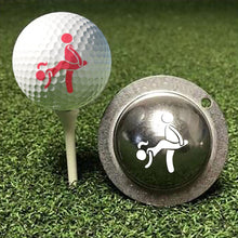 Load image into Gallery viewer, 1PC Adult Humor Signal Golf Ball Marker Alignment Tool Models Ball Line Liner Marker Template Alignment Training Aids Tool