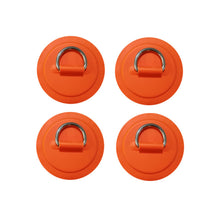 Load image into Gallery viewer, 1/4Pcs Surfboard Dinghy Boat PVC Patch With Stainless Steel D Ring Deck Rigging Sup Round Ring Pad Bungee Rope Kit Accessorie