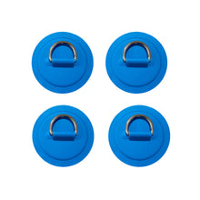 Load image into Gallery viewer, 1/4Pcs Surfboard Dinghy Boat PVC Patch With Stainless Steel D Ring Deck Rigging Sup Round Ring Pad Bungee Rope Kit Accessorie