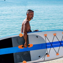 Load image into Gallery viewer, Surfboard Dinghy Boat PVC Patch With Stainless Steel D Ring Deck Rigging Sup Triangle Ring Pad Bungee Rope Kit Accessorie