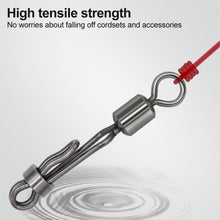 Load image into Gallery viewer, 10 Pcs/Pack Fishing Bearing Swivel Carp Snap Quick Change 8-Shape Ring Fishing Accessories Connector Solid Ring