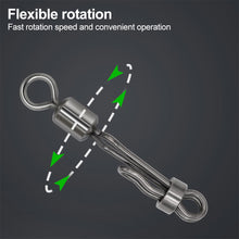Load image into Gallery viewer, 10 Pcs/Pack Fishing Bearing Swivel Carp Snap Quick Change 8-Shape Ring Fishing Accessories Connector Solid Ring