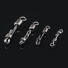 Load image into Gallery viewer, 10 Pcs/Pack Fishing Bearing Swivel Carp Snap Quick Change 8-Shape Ring Fishing Accessories Connector Solid Ring