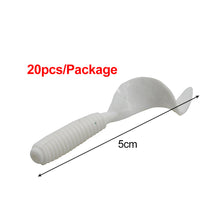 Load image into Gallery viewer, 10pcs/20pcs/lot Soft Fishing Lure Wobblers Silicone Artificial Bait Grub Worm Lures For Bass Trout Carp Fishing Lures