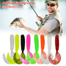 Load image into Gallery viewer, 10pcs/20pcs/lot Soft Fishing Lure Wobblers Silicone Artificial Bait Grub Worm Lures For Bass Trout Carp Fishing Lures