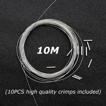 Load image into Gallery viewer, Stainless Steel Plastic Nylon Anti-Bite Wire Line Sea Fishing Boat Fishing Luya Anti-Wear Fishing Line Copper Tube Tight Clamp