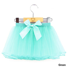 Load image into Gallery viewer, Girls Ballet Tutu Skirts Pink Fluffy Tulle Skirts with Bowknot White Black Elastic Band Ballet Leotard Skirts