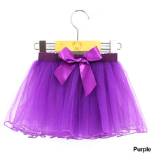Load image into Gallery viewer, Girls Ballet Tutu Skirts Pink Fluffy Tulle Skirts with Bowknot White Black Elastic Band Ballet Leotard Skirts