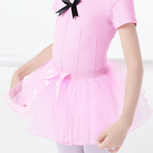 Load image into Gallery viewer, Girls Ballet Tutu Skirts Pink Fluffy Tulle Skirts with Bowknot White Black Elastic Band Ballet Leotard Skirts