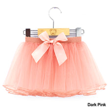 Load image into Gallery viewer, Girls Ballet Tutu Skirts Pink Fluffy Tulle Skirts with Bowknot White Black Elastic Band Ballet Leotard Skirts