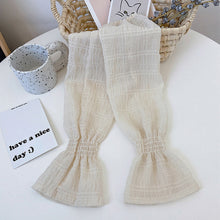 Load image into Gallery viewer, Women Summer Sun Protection Sleeves Long Fingerless Gloves Lady Thin Chiffon Lace Mesh Arm Sleeve Sunscreen Uv Breathable Mitten