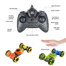 Load image into Gallery viewer, 1:24 RC Car Toy 2.4G Radio Remote Control Cars RC Gesture Sensor Rotation Twist Stunt Drift Vehicle Toy for CHildren Kids