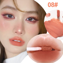 Load image into Gallery viewer, Velvet Pink Brown Lip Glaze Matte Liquid Lipstick Nude Red Lip Mud Cheek Rouge Tint Women Cosmetics