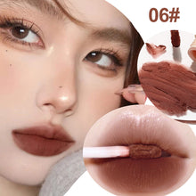 Load image into Gallery viewer, Velvet Pink Brown Lip Glaze Matte Liquid Lipstick Nude Red Lip Mud Cheek Rouge Tint Women Cosmetics